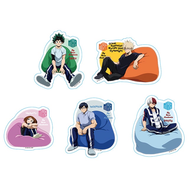 僕のヒーローアカデミア トレーディングステッカー くつろぎVer. 【全5種】 ランダム1枚