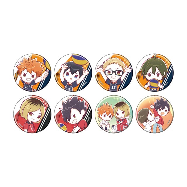 ハイキュー!! GraffArt トレーディング 缶バッジ 【全8種】 ランダム3個セット
