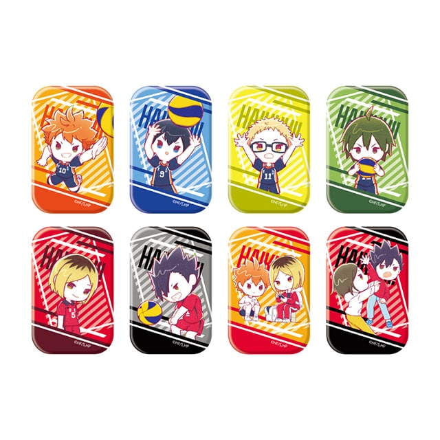 ハイキュー!! GraffArt トレーディングスクエア缶バッジ 【全8種】 ランダム2個セット