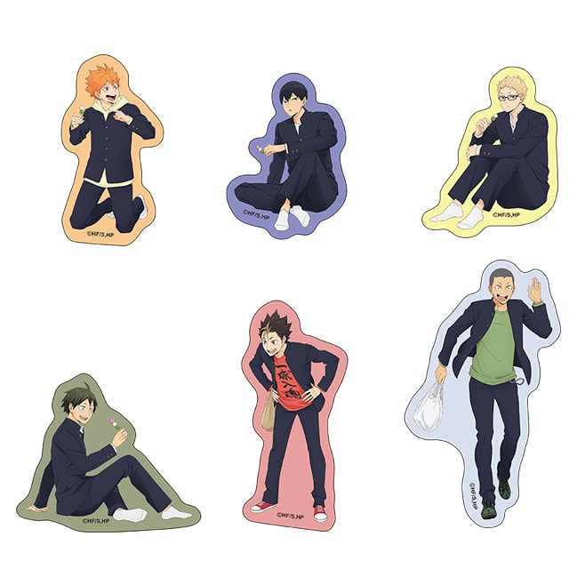 ハイキュー!! 描き下ろしトレーディングステッカー AJ2025 Ver. 【全6種】 ランダム1個