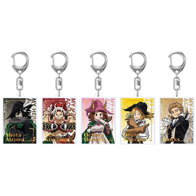 僕のヒーローアカデミア 描き下ろしトレーディング箔押しアクリルキーホルダー AJ2025 Ver. 【全5種】 ランダム1個