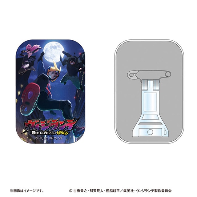 ヴィジランテ -僕のヒーローアカデミア ILLEGALS- スタンド付きスクエア缶バッジ ティザービジュアル