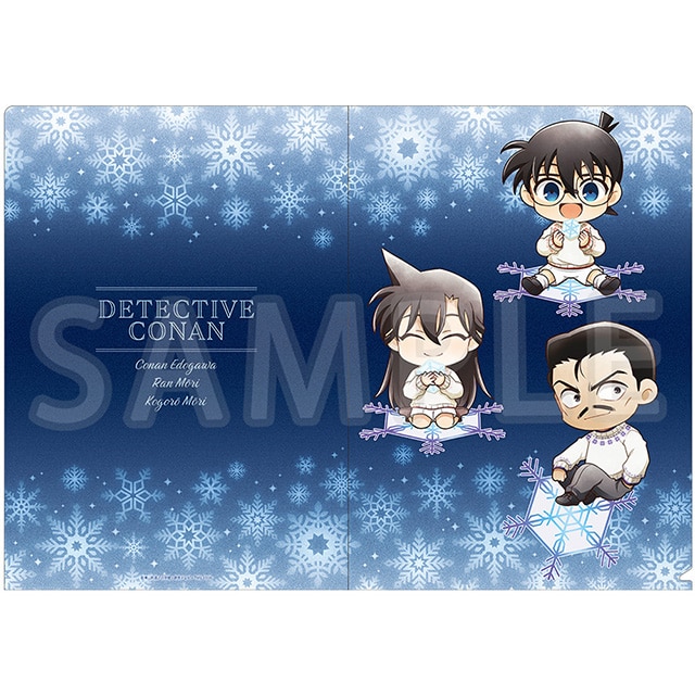 名探偵コナン クリアファイル A コナン・蘭・小五郎 ミニキャラ スノー