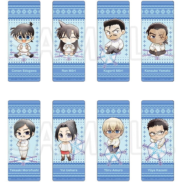 名探偵コナン クリアしおりコレクション ミニキャラ スノー【全8種】 コンプリートセット