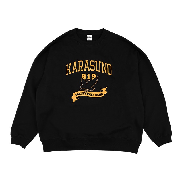 アニメ「ハイキュー!!」×ZOZOTOWN COLLEGE LOGO SWEAT 烏野 L