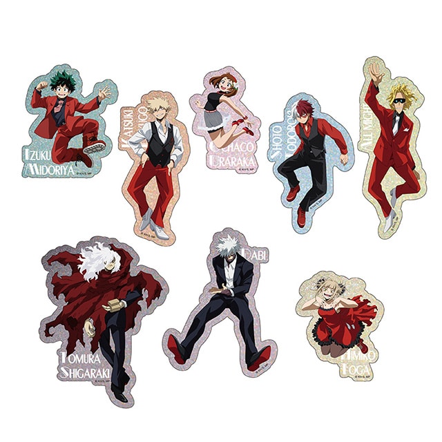 『僕のヒーローアカデミア』HERO×VILLAIN FES. トレーディングホロステッカー【全8種】 ランダム1個