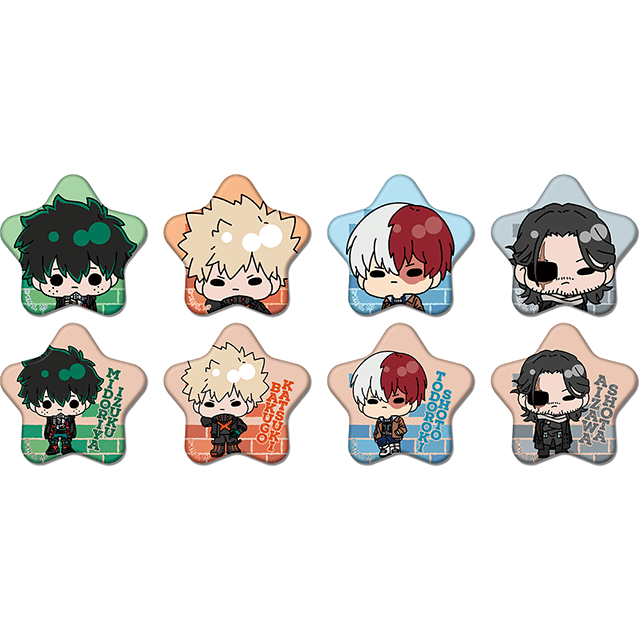僕のヒーローアカデミア mochocho トレーディング星形缶バッジ アウターVer.【全8種】 ランダム1個