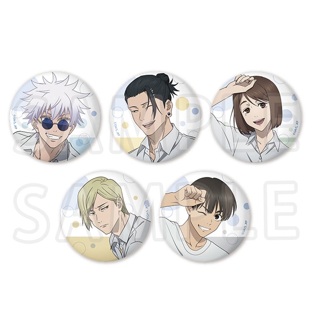 呪術廻戦 懐玉・玉折 トレーディング缶バッジ プール掃除Ver. 【全5種】 コンプリートセット