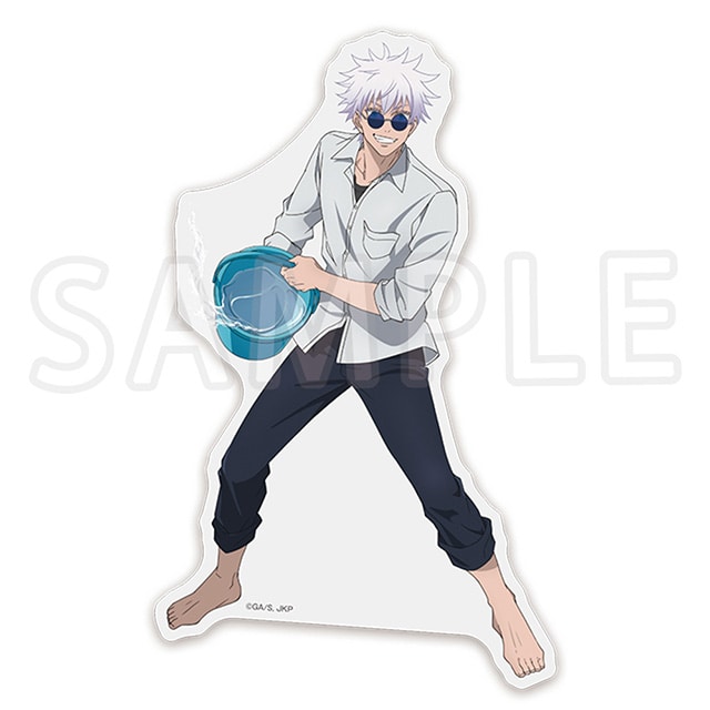 呪術廻戦 懐玉・玉折 ダイカットステッカー 五条 悟 プール掃除Ver.
