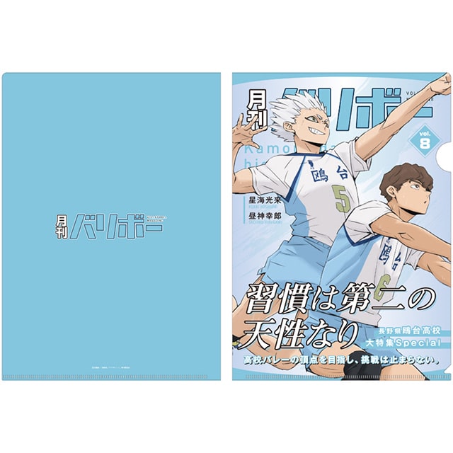 ハイキュー!! A4クリアファイル 月刊バリボーvol.8（鴎台高校）