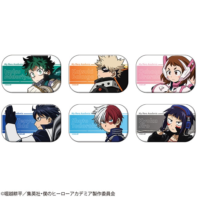 僕のヒーローアカデミア トレーディングスクエア缶バッジ 君はヒーローになれる！Ver. A（ヒーローコスチューム）【全6種】ランダム1個
