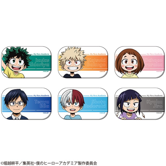 僕のヒーローアカデミア トレーディングスクエア缶バッジ 君はヒーローになれる！Ver. B（幼少期）【全6種】ランダム1個