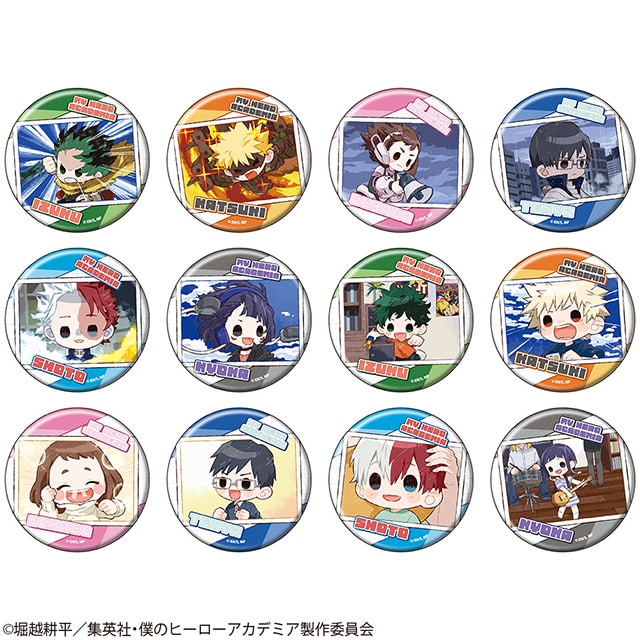 僕のヒーローアカデミア グラフアート トレーディング缶バッジ  【全12種】ランダム1個