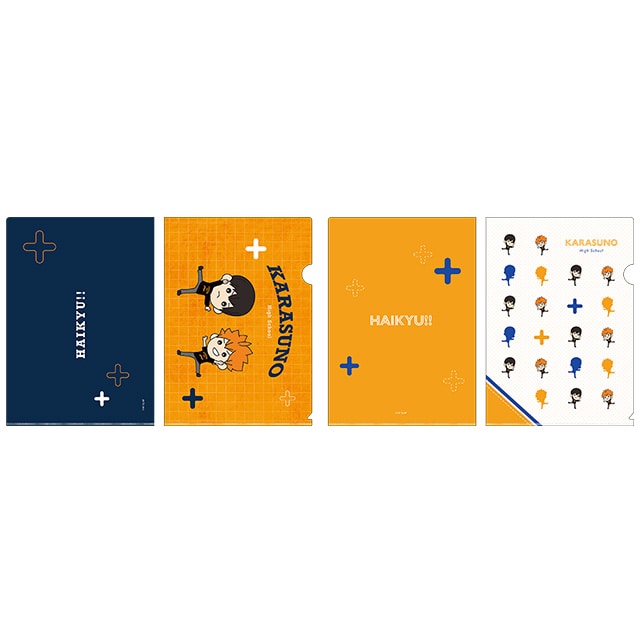 ハイキュー!! ZOZOコラボ たすっこ クリアファイル2枚セット 烏野高校