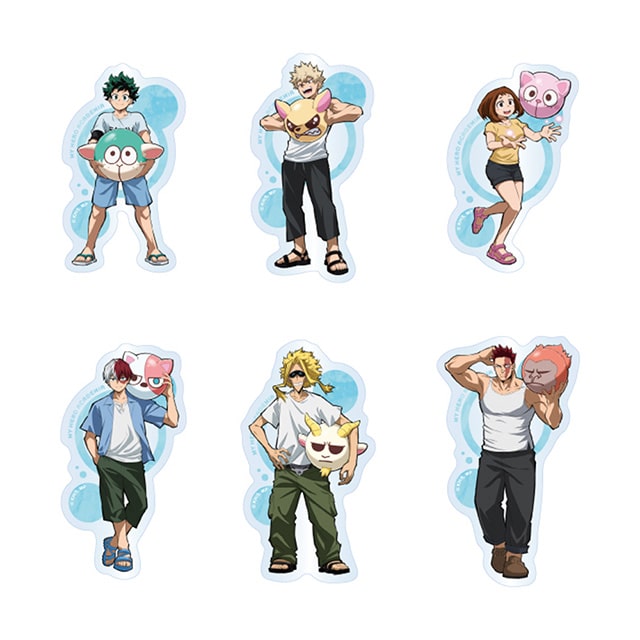 僕のヒーローアカデミア トレーディングクリアステッカー アニマルビーチボールVer. 【全6種】 ランダム1個