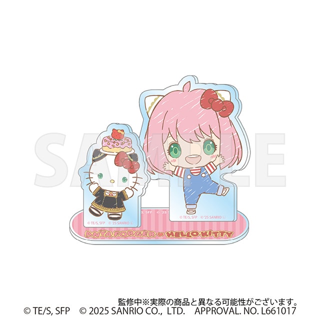 SPY×FAMILY・サンリオキャラクターズ アクリルスタンド アーニャ・フォージャー＆ハローキティ