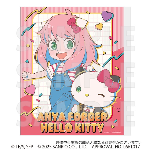 SPY×FAMILY・サンリオキャラクターズ キャンバスボード アーニャ・フォージャー＆ハローキティ