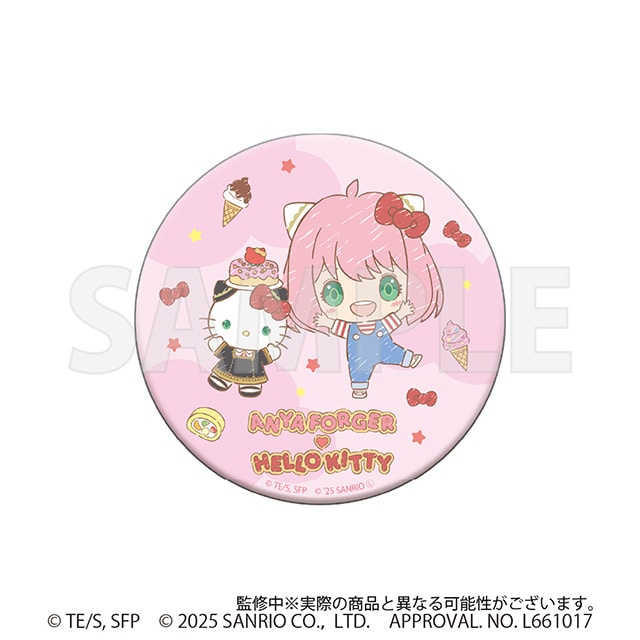 SPY×FAMILY・サンリオキャラクターズ 缶ミラー アーニャ・フォージャー＆ハローキティ