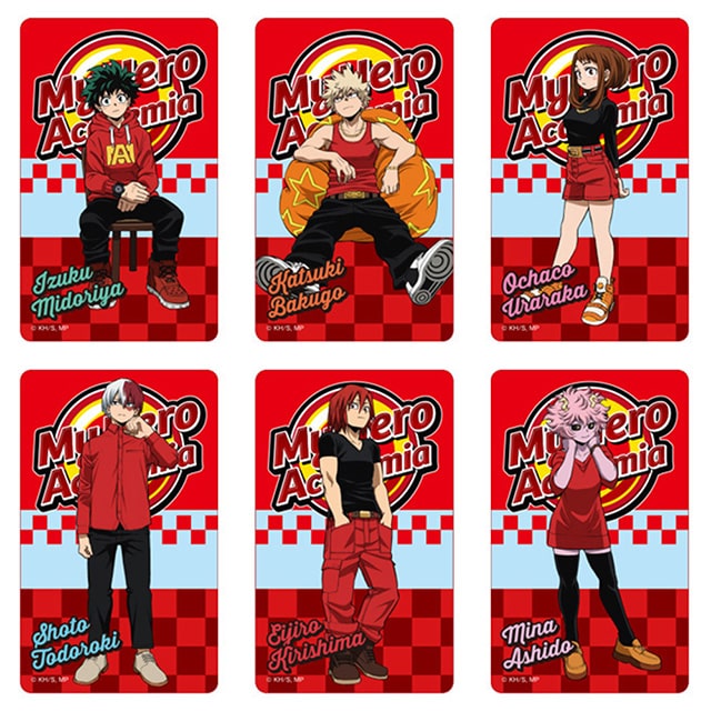 僕のヒーローアカデミア トレーディングクリアカード レッドコスチュームVer.【全6種】 ランダム1個