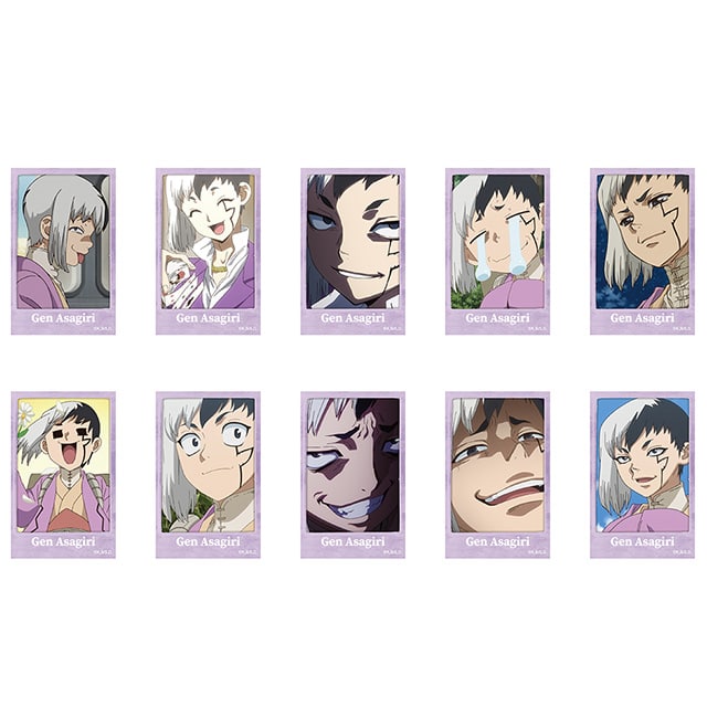 Dr.STONE トレーディング場面写チェキ風ブロマイド あさぎりゲン【全10種】 ランダム1個