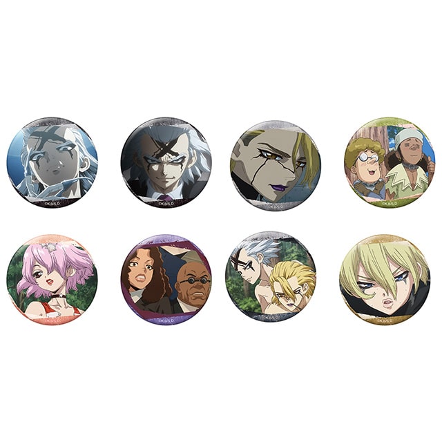 Dr.STONE トレーディング場面写グリッター缶バッジ ～闇の科学王国Ver.～【全8種】 ランダム1個