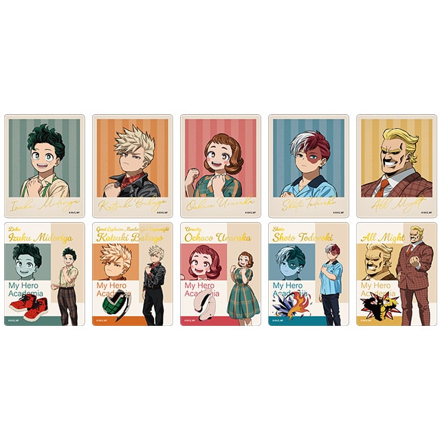僕のヒーローアカデミア トレーディング箔押しマットカード アメリカンレトロVer. 【全10種】 ランダム1個