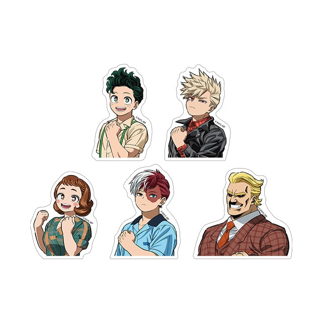 僕のヒーローアカデミア トレーディングダイカットステッカー アメリカンレトロVer. 【全5種】 ランダム1個