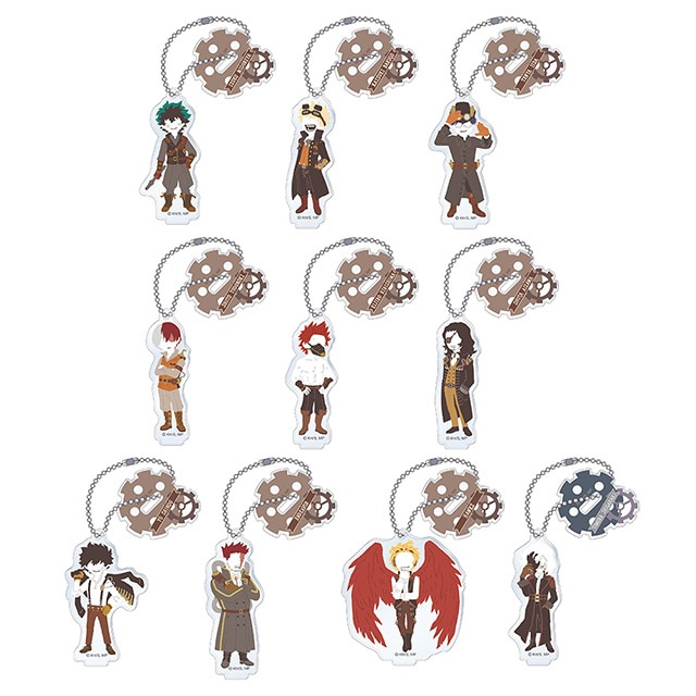 僕のヒーローアカデミア ゆるパレット トレーディングスタンド付アクリルキーホルダー スチームパンクVer. 【全10種】10個セット