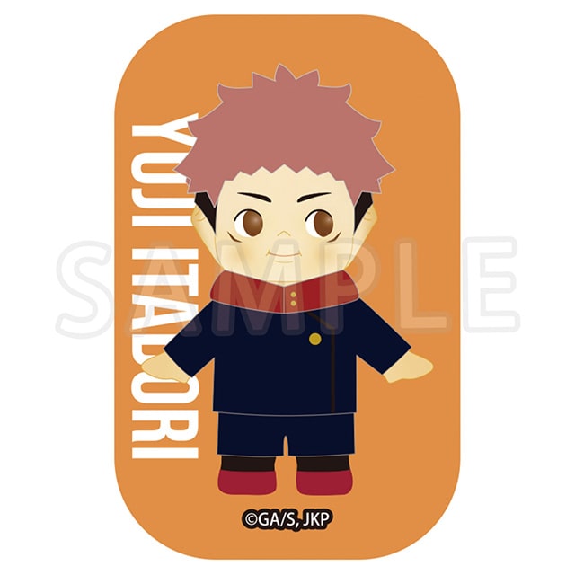 呪術廻戦 コスチュームキューピー スクエア缶バッジ 虎杖悠仁