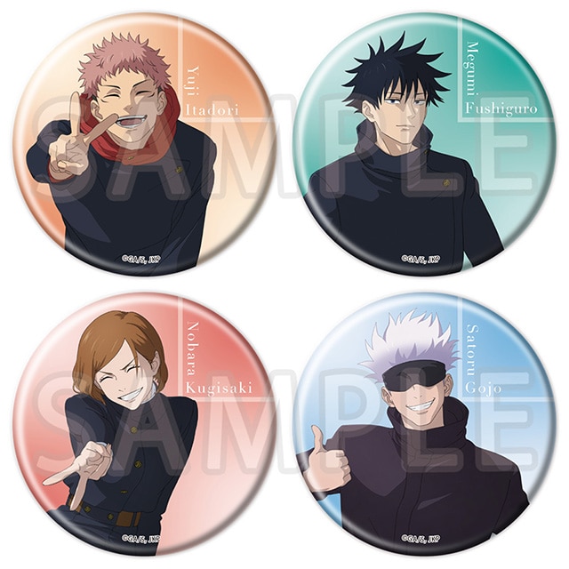 呪術廻戦 トレーディングオーロラ缶バッジ Class Photo 【全4種】 ランダム1個