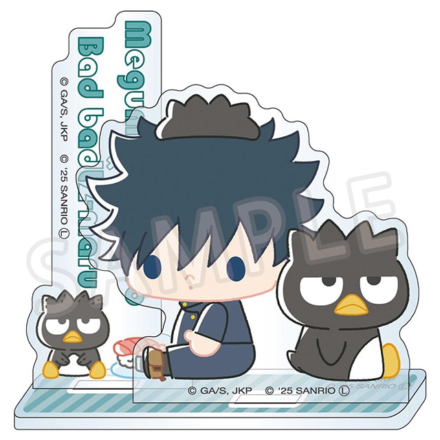 呪術廻戦 サンリオキャラクターズ アクリルスタンド 伏黒 恵×バッドばつ丸 2025Ver.