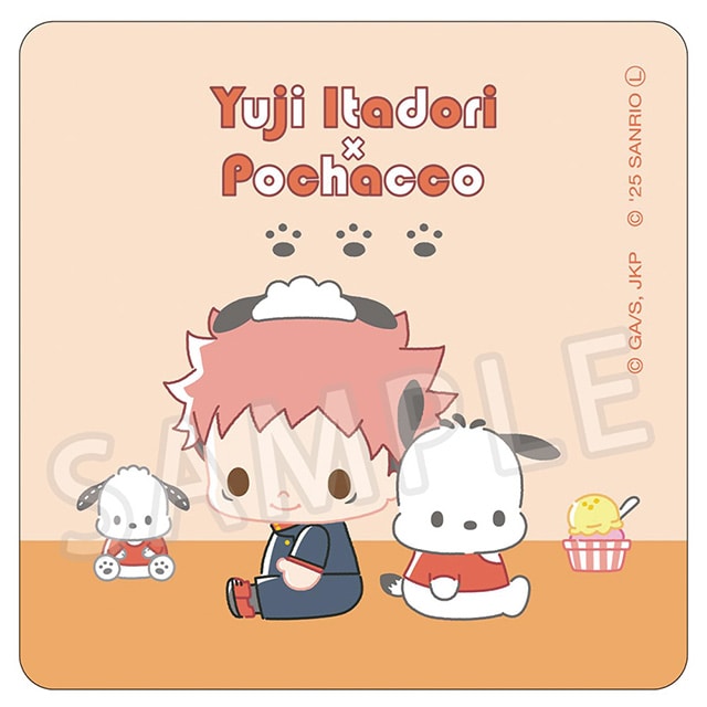 呪術廻戦 サンリオキャラクターズ ハンドタオル 虎杖悠仁×ポチャッコ 2025Ver.