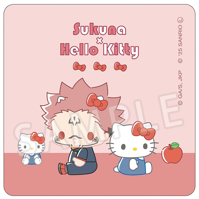 呪術廻戦 サンリオキャラクターズ ハンドタオル 宿儺×ハローキティ 2025Ver.