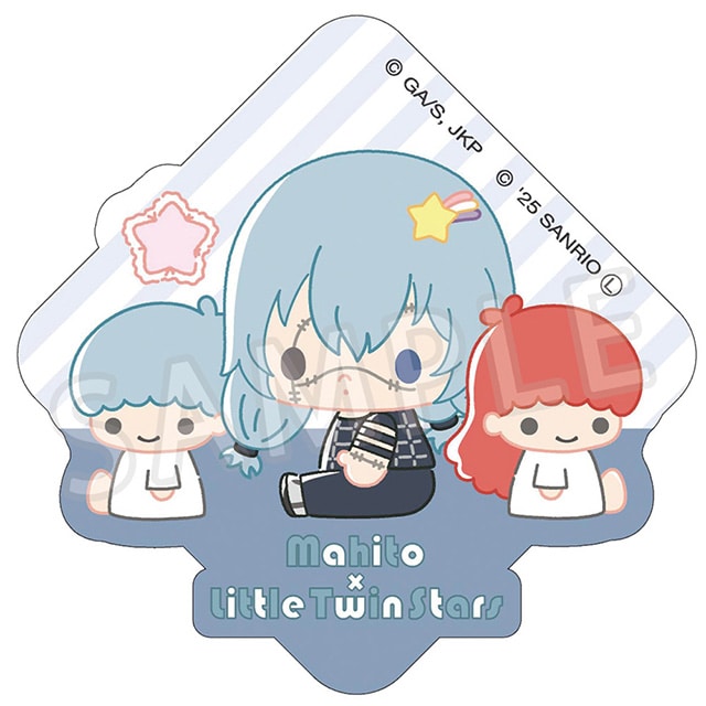 呪術廻戦 サンリオキャラクターズ ダイカットステッカー 真人×リトルツインスターズ 2025Ver.