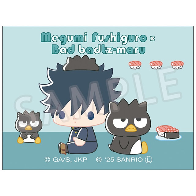 呪術廻戦 サンリオキャラクターズ キャンバスマグネット 伏黒 恵×バッドばつ丸 2025Ver.