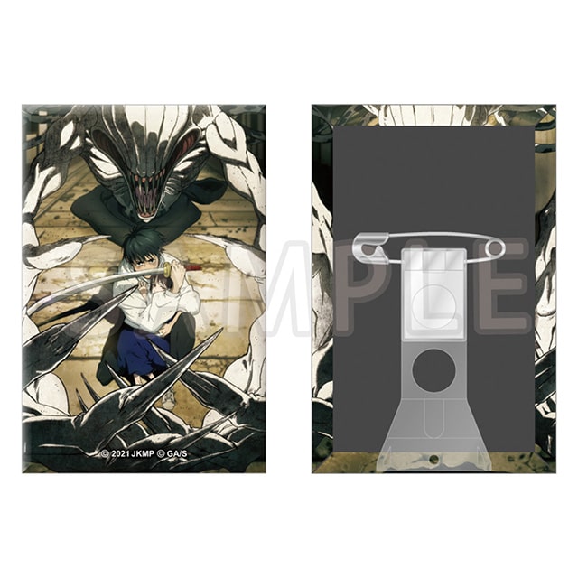 劇場版 呪術廻戦 0 復活上映ティザービジュアル スタンド付きスクエア缶バッジ