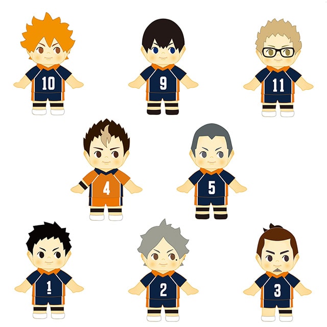 ハイキュー!! トレーディングコスチュームキューピー（ユニフォーム）Vol.1 【全8種】 ランダム1個