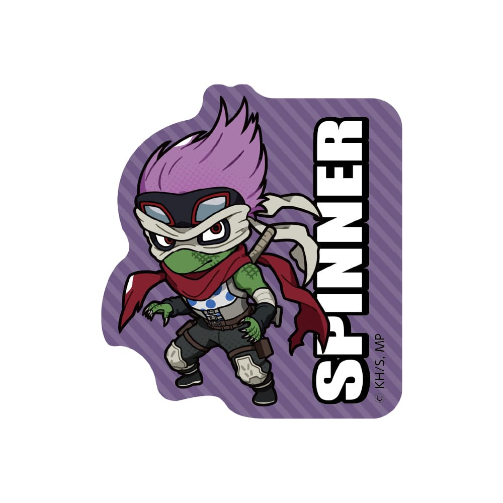 僕のヒーローアカデミア ちびキャラ ダイカットステッカー スピナー