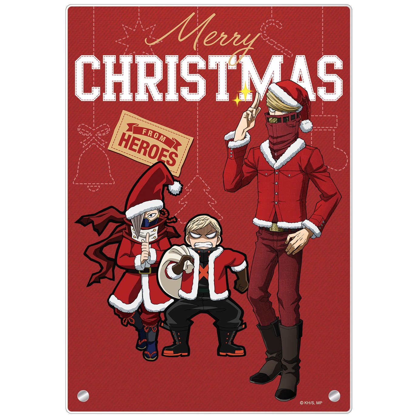 僕のヒーローアカデミア アクリルアートパネル／クリスマス（爆豪・ベストジーニスト・エッジショット）