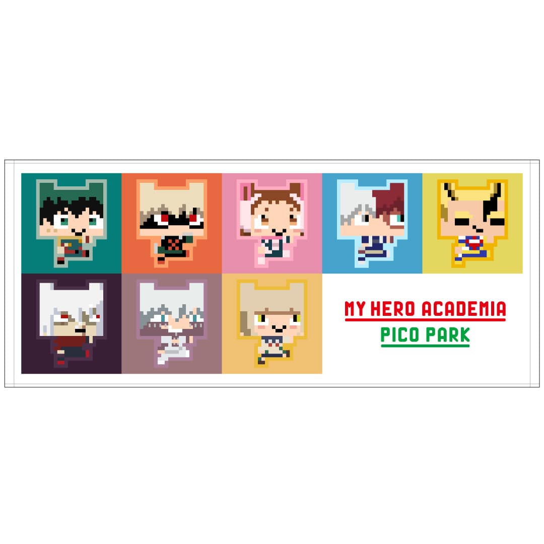 僕のヒーローアカデミア×PICO PARK フェイスタオル