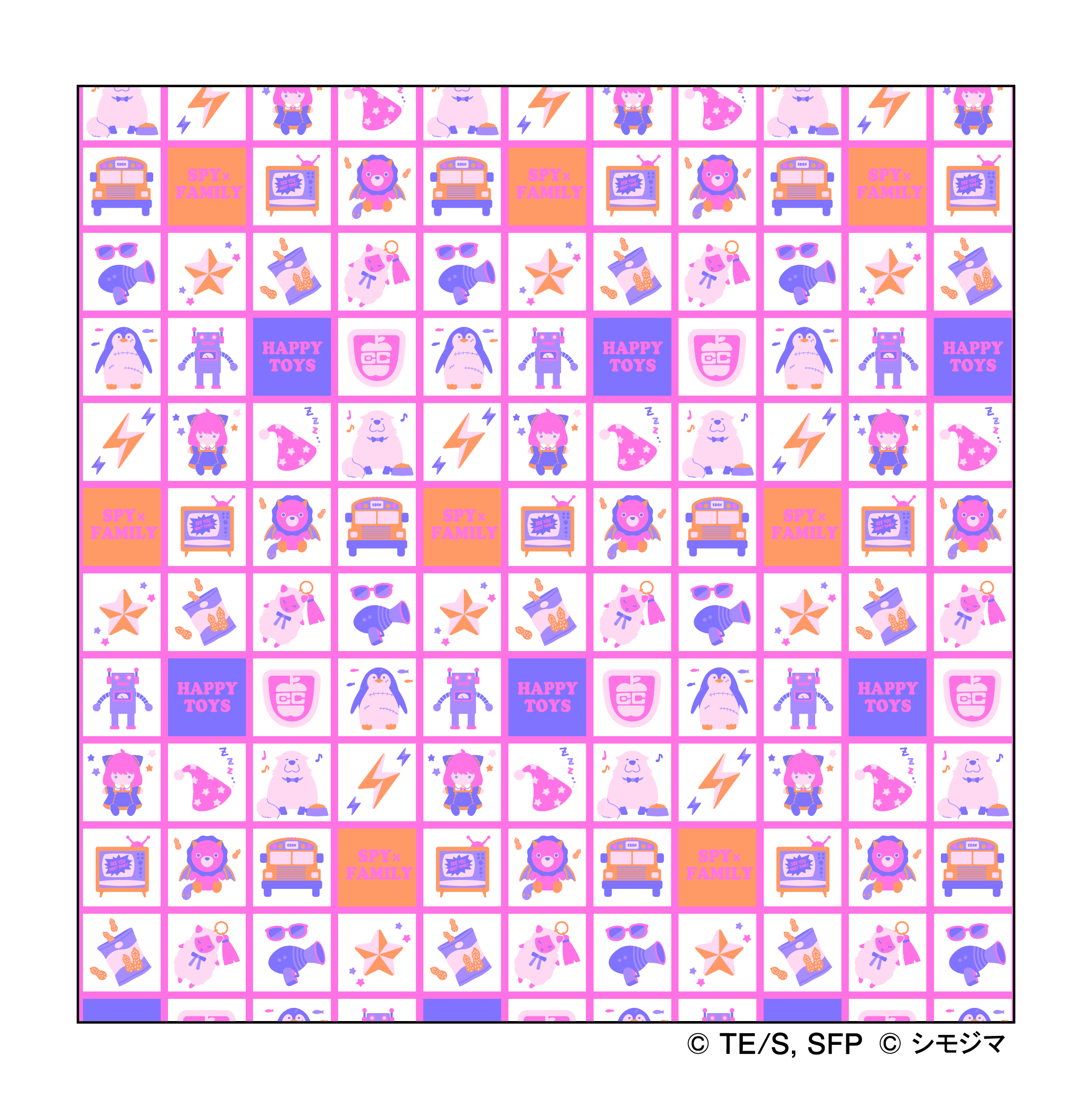 SPY×FAMILY ハッピートーイ ハンカチ