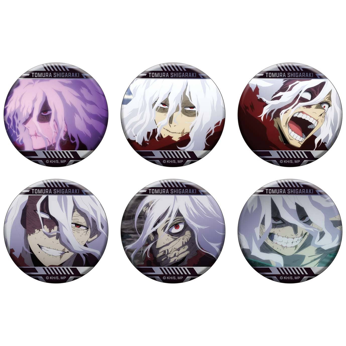 僕のヒーローアカデミア 缶バッジコレクション／死柄木弔 場面写【全6種】 6個セット