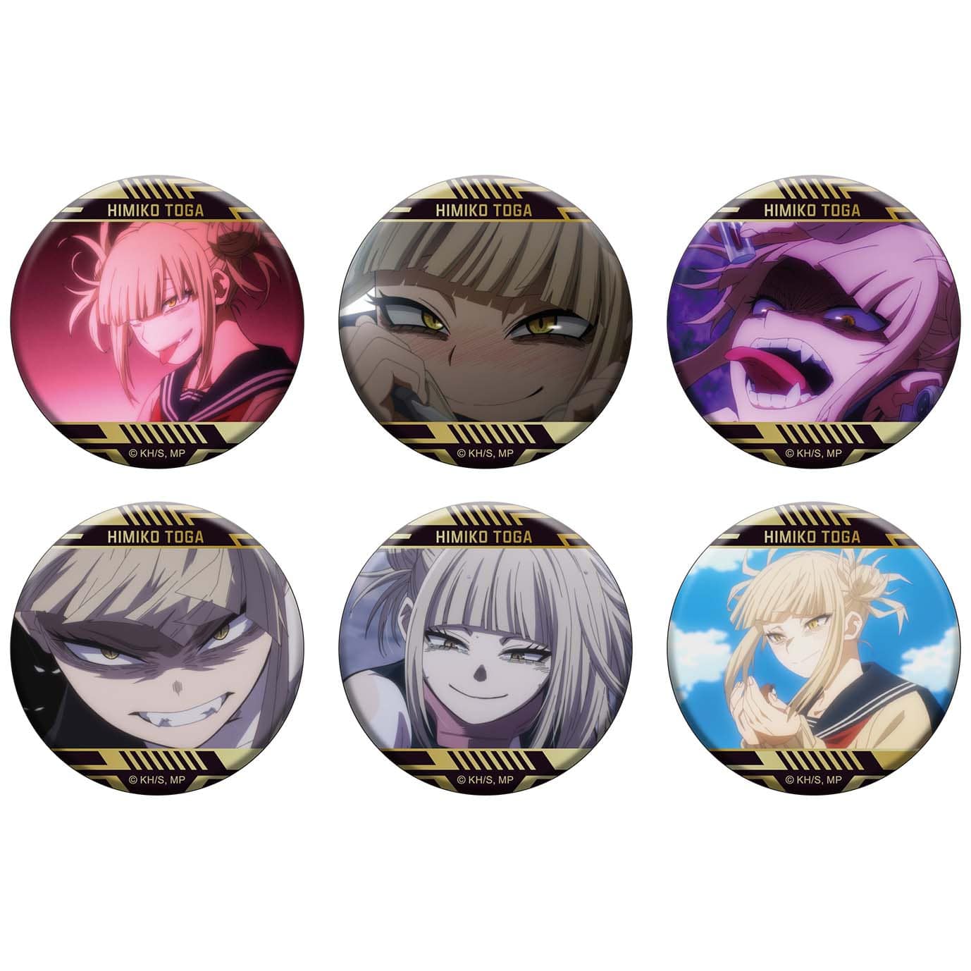僕のヒーローアカデミア 缶バッジコレクション／トガヒミコ 場面写【全6種】 6個セット