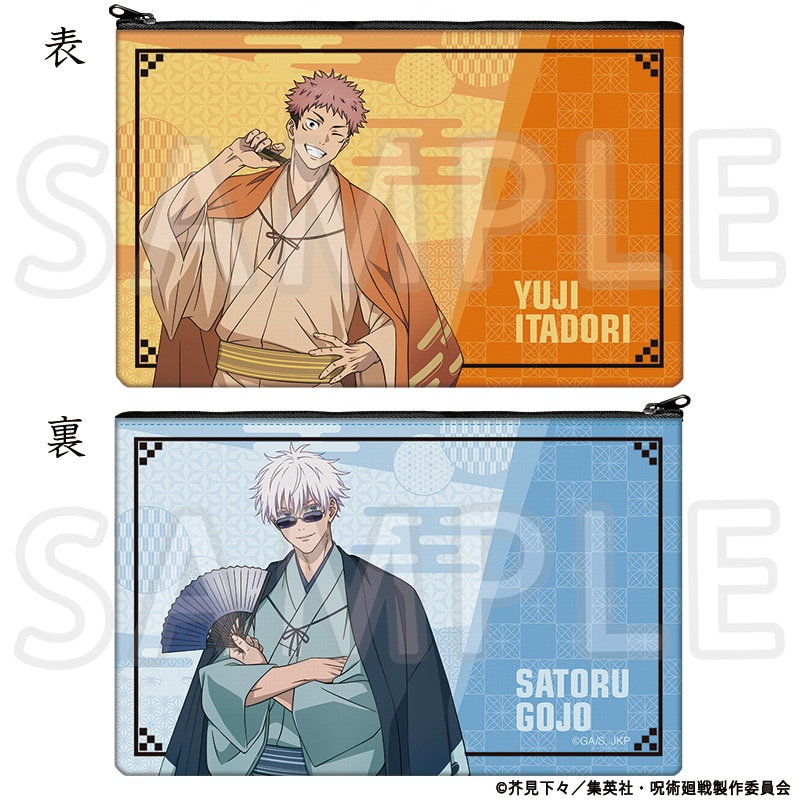 呪術廻戦 描き下ろしフラットポーチ TaS10th Ver.