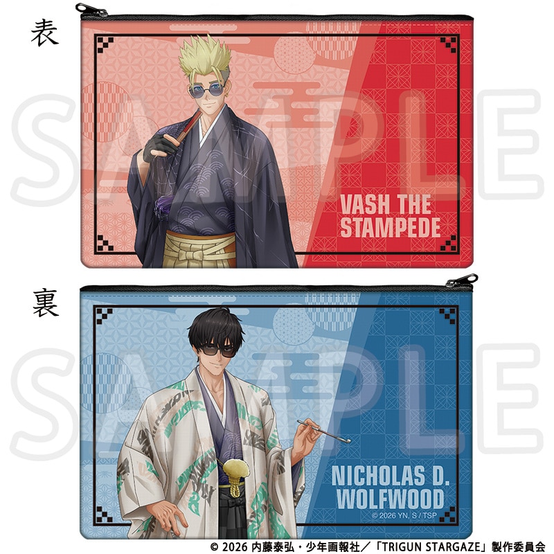 TRIGUN STARGAZE 描き下ろしフラットポーチ TaS10th Ver.