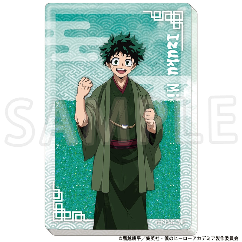 僕のヒーローアカデミア 描き下ろしグリッターアクリルブロック 緑谷出久 TaS10th Ver.