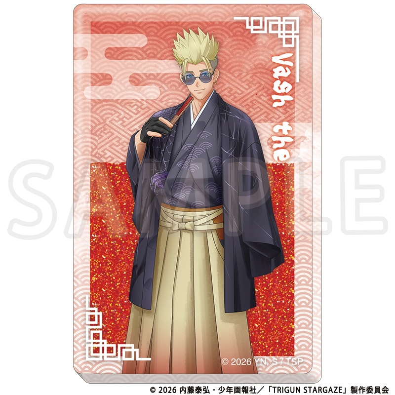 TRIGUN STARGAZE 描き下ろしグリッターアクリルブロック ヴァッシュ・ザ・スタンピード TaS10th Ver.