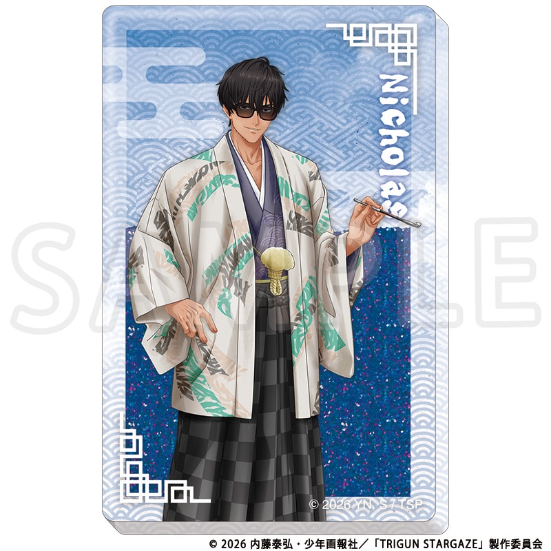 TRIGUN STARGAZE 描き下ろしグリッターアクリルブロック ニコラス・D・ウルフウッド TaS10th Ver.
