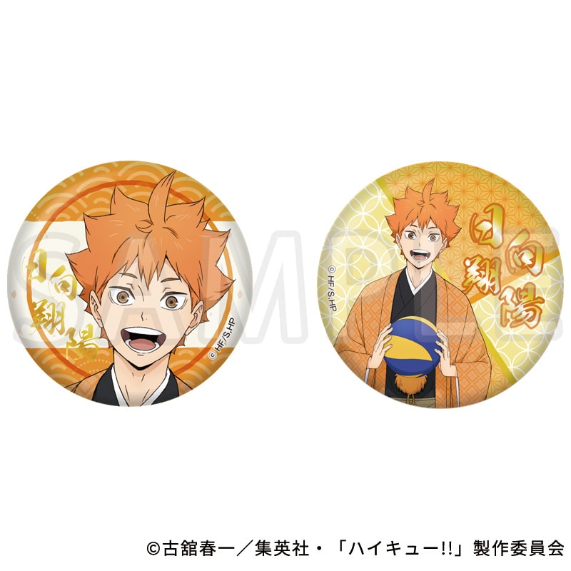 ハイキュー!! 描き下ろし缶バッジ2個セット 日向翔陽 TaS10th Ver.