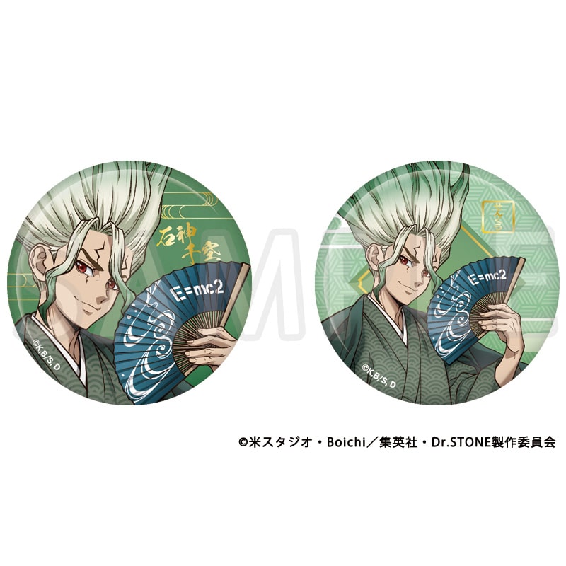 Dr.STONE 描き下ろし缶バッジ2個セット 石神千空 TaS10th Ver.